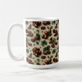 St. Patrick’s Day Coffee & Shamrock Pattern Koffiemok (Links)