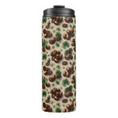 St. Patrick’s Day Coffee & Shamrock Pattern Thermosbeker (Voorkant)
