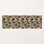 St. Patrick’s Day Coffee & Shamrock Pattern Yogamat (Voorkant (horizontaal))