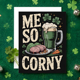 St Patrick’s Day Corned Beef Humor Card Feestdagenkaart