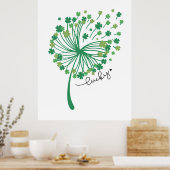 St.Patrick’s Day Dandelion Lucky Poster (Keuken)