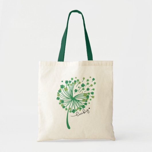 St.Patrick’s Day Dandelion Lucky Tote Bag (Voorkant)