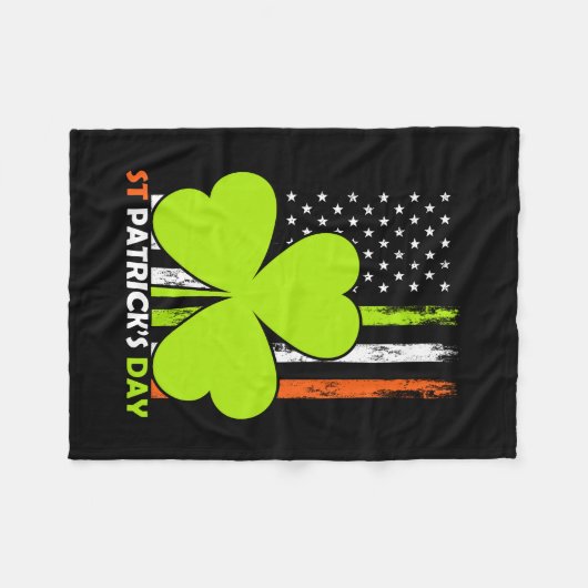 St Patrick S Day Fleece Deken (Voorkant (Horizontaal))