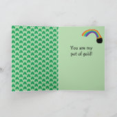 St. Patrick’s Day, French Bulldog  Kaart (Binnen)