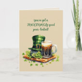 St. Patrick’s Day Funny Beer Card Kaart (Voorkant)