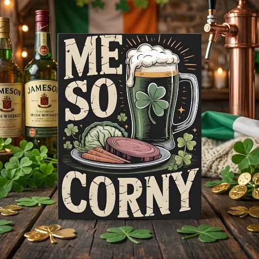 St Patrick’s Day Funny Food Card Feestdagenkaart