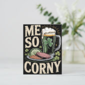 St Patrick’s Day Funny Food Card Feestdagenkaart (Staand voorkant)