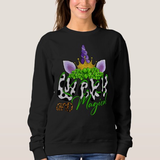 St Patrick S Day Funny Lucky en Magical Graphic Trui (Voorkant)