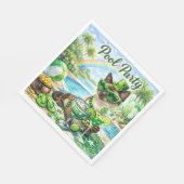 St. Patrick’s Day Glam Cat Pool Party  Servet (Hoek)