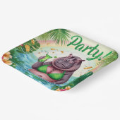 St. Patrick’s Day Glam Hippo Bikini  Papieren Bordje (Gebogen)
