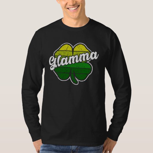 St Patrick s Day Glamma  Mother Irish C Shamrock T-shirt (Voorkant)