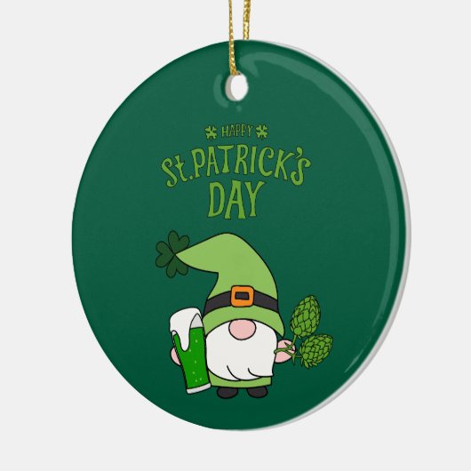 St. Patrick’s Day Gnome Green Keramisch Ornament (Links)