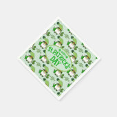 St. Patrick’s Day Gnome Napkins Servet (Hoek)