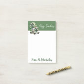 St. Patrick’s Day Gnome Notepad Post-it® Notes (Op bureau)