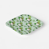 St. Patrick’s Day Gnome Paper Plate Papieren Bordje (Gebogen)