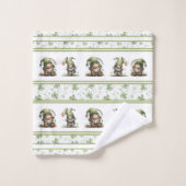 St. Patrick’s Day Gnome Pattern  Bad Handdoek (Wasdoekje)