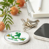 St. Patrick’s Day Gnome with Beer Mug Sleutelhanger (Zijkant)