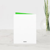 St. Patrick’s Day Golf Ball Leprechaun Riddle Kaart (Achterkant)