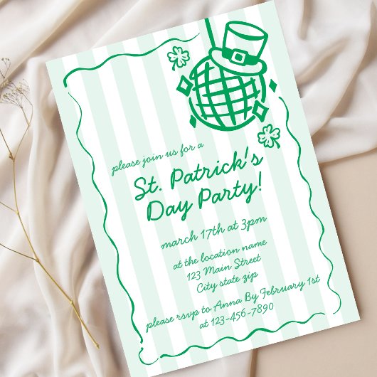 St. Patrick’s Day Green Hand Drawn Party Kaart