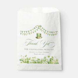 St. Patrick’s Day Green Shamrock Baby Shower Bedankzakje