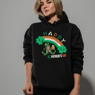 St. Patrick’s Day Irish Flag color Rainbow  Hoodie