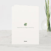St. Patrick’s Day Irish Luck Poetic Greeting Card Kaart (Achterkant)