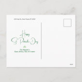 St. Patrick’s Day Keltisch Kruis | St. Patrick cit Feestdagenkaart (Achterkant)