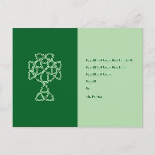 St. Patrick’s Day Keltisch Kruis | St. Patrick cit Feestdagenkaart (Voorkant)