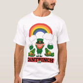 St. Patrick’s Day Leprechaun en Rainbow T-shirt D (Voorkant)