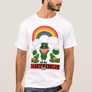 St. Patrick’s Day Leprechaun en Rainbow T-shirt D