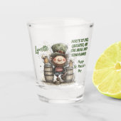 St. Patrick’s Day Leprechaun Toast Shot Glass Glas (Voorkant)