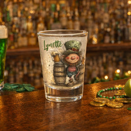 St. Patrick’s Day Leprechaun Toast Shot Glass Glas