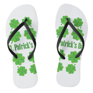 St. Patrick’s Day met klaver Teenslippers
