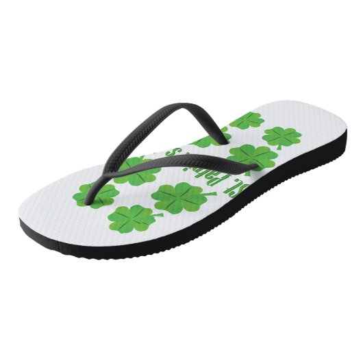 St. Patrick’s Day met klaver Teenslippers (Schuin)