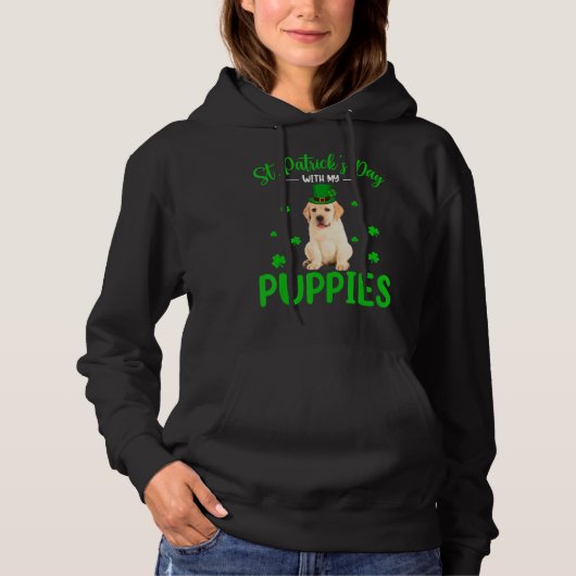 St Patrick S Day met mijn Puppies St Patrick Lepre Hoodie (Voorkant)
