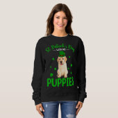 St Patrick S Day met mijn Puppies St Patrick Lepre Trui (Voorkant volledig)