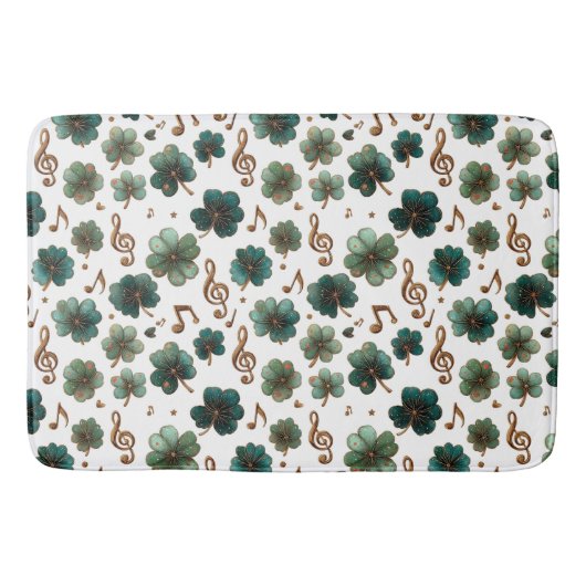 St. Patrick’s Day Musical Shamrock Badmat (Voorkant)