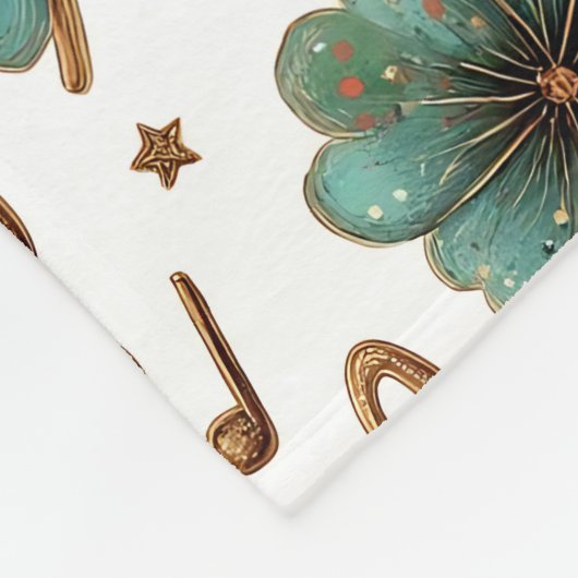 St. Patrick’s Day Musical Shamrock Fleece Deken (Hoek)