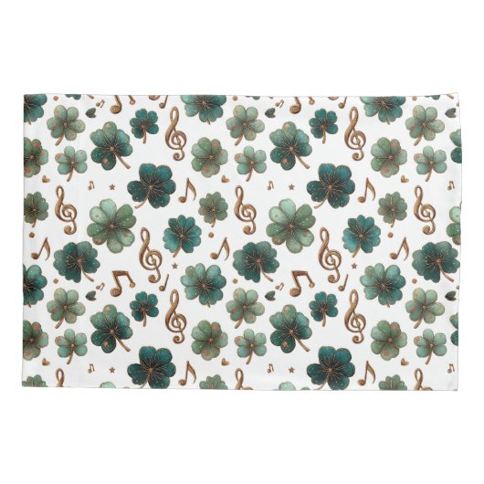 St. Patrick’s Day Musical Shamrock Kussensloop (Achterkant)