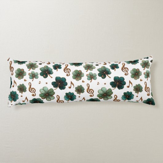 St. Patrick’s Day Musical Shamrock Lichaamskussen (Achterkant)