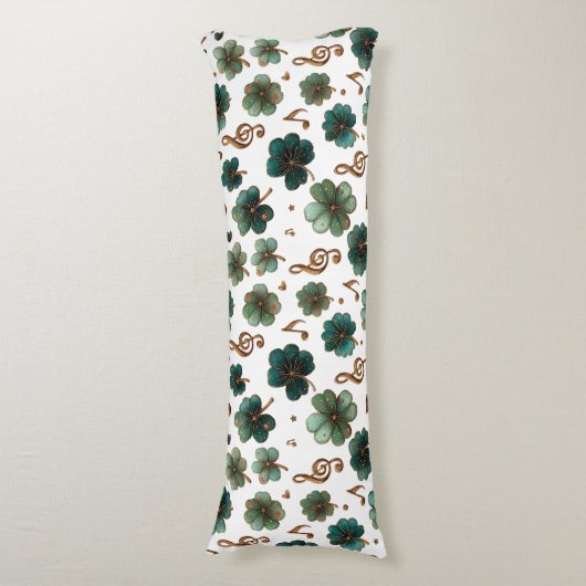 St. Patrick’s Day Musical Shamrock Lichaamskussen (Voorkant Verticaal)