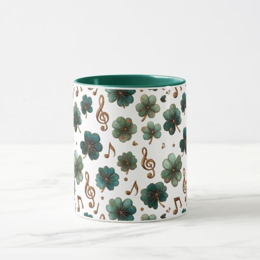 St. Patrick’s Day Musical Shamrock Mok (Midden)