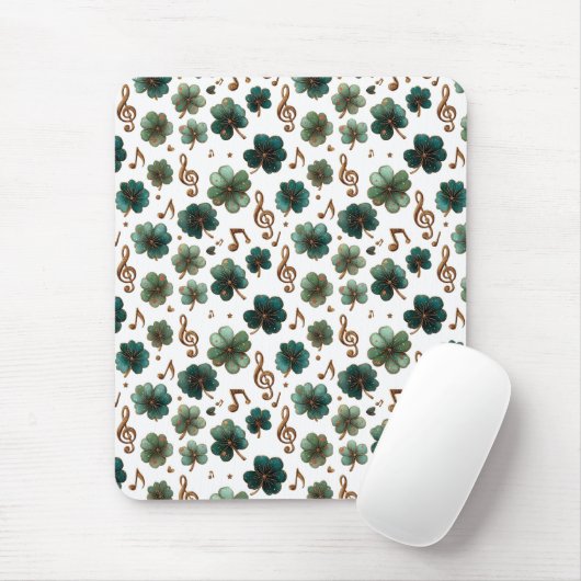 St. Patrick’s Day Musical Shamrock Muismat (Met muis)