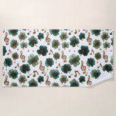 St. Patrick’s Day Musical Shamrock Strandlaken (Voorkant)