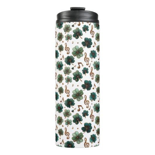 St. Patrick’s Day Musical Shamrock Thermosbeker (Voorkant)