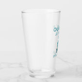 St Patrick`s day Naam Klaver Shamrock Bier Glas (Rechts)