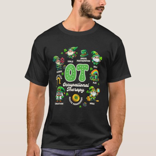 St Patrick s Day OT Occupational Therapy OT Squad  T-shirt (Voorkant)