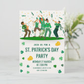 St. Patrick’s Day Party Kaart (Staand voorkant)