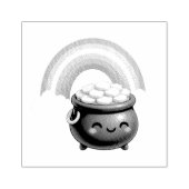 St Patrick’s Day Pot of Gold Wood Art Stamp Rubberstempel (Afrduk)