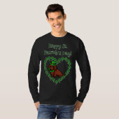 St Patrick S Day Red Long Dachshund T-shirt (Voorkant volledig)